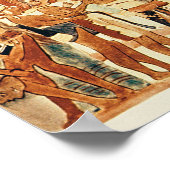 Kopie eines Wandgemäldes von Bonampak Poster (Ecke)