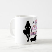 Kopie für Mädchen und Korgi Kaffeetasse (Vorderseite Links)