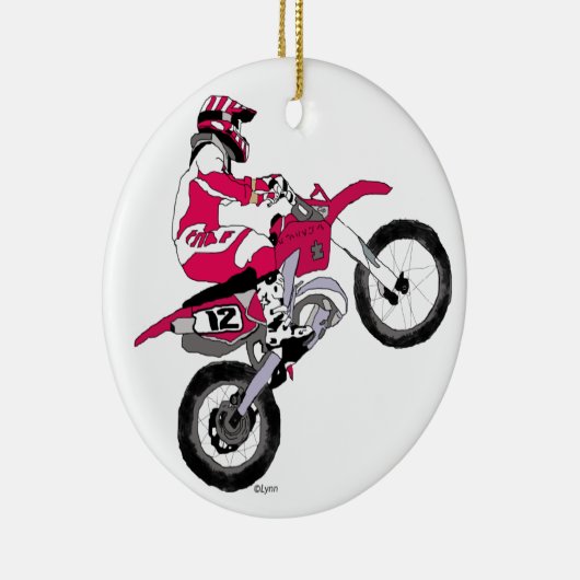 Kopie Motocross300 Keramik Ornament (Rechts)