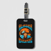 Kopie von Alaska Adventure Funny Sasquatch Gepäckanhänger (Vorderseite Vertikal)