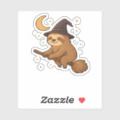 Kopie von Ghost Igel Librarian - Niedliches Hallow Aufkleber (Blatt)