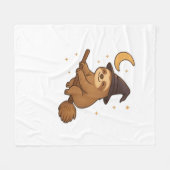 Kopie von Ghost Igel Librarian - Niedliches Hallow Fleecedecke (Vorderseite (Horizontal))