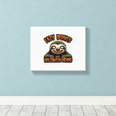 Kopie von Lazy Bones and Halloween Groans - Creepy Leinwanddruck (Insitu (Holzboden))