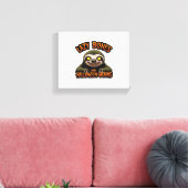 Kopie von Lazy Bones and Halloween Groans - Creepy Leinwanddruck (Insitu (Wohnzimmer))