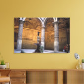 Kopie von Putto mit Dolphin von Andrea del Leinwanddruck (Insitu (Wohnzimmer))