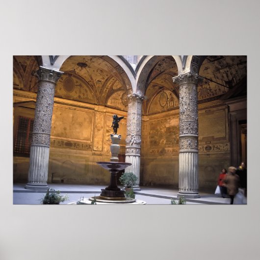 Kopie von Putto mit Dolphin von Andrea del Poster (Vorne)