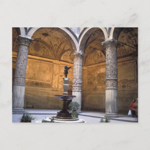 Kopie von Putto mit Dolphin von Andrea del Postkarte