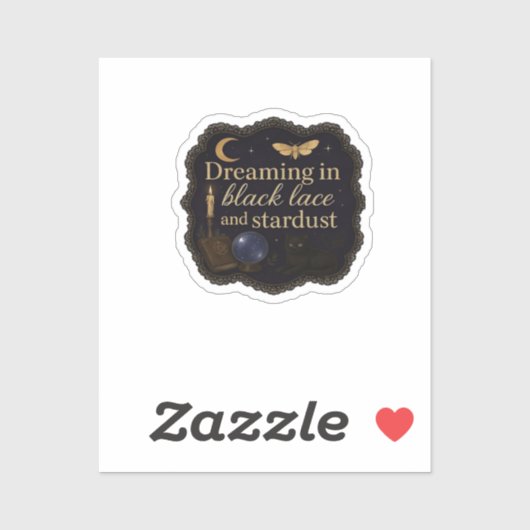 Kopie von Whimsigoth Fantasy Mystische Wälder, Mon Aufkleber (Blatt)