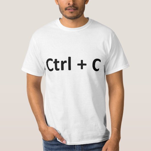 Kopien-Pasten-Zwillinge Ctrl C Ctrl V T-Shirt (Vorderseite)