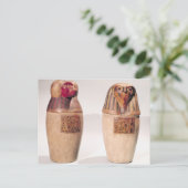 Kopien von zwei kanopischen Gläsern des Neuen Köni Postkarte (Stehend Vorderseite)