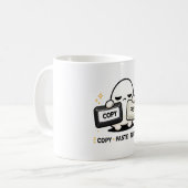 Kopieren Einfügen Überleben - Lustiger Tech Coding Kaffeetasse (Vorderseite Links)