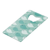 kopieren Sie mit Fischen 2 Kreditkarten Flaschenöffner (Vorderseite Schrägansicht)