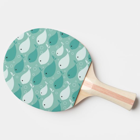 kopieren Sie mit Fischen 2 Tischtennis Schläger (Seitenansicht)