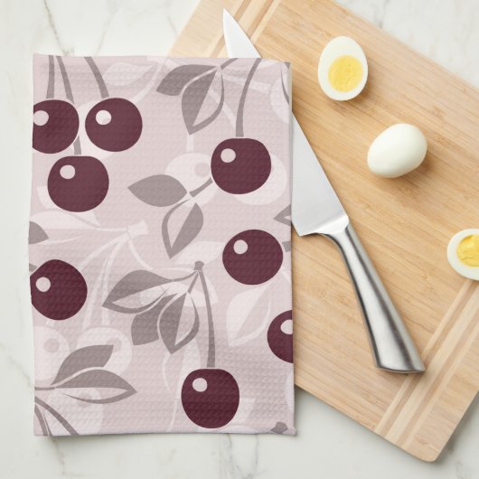 Kopieren Sie mit Kirschen 2 Küchentuch (Viertel Falte)