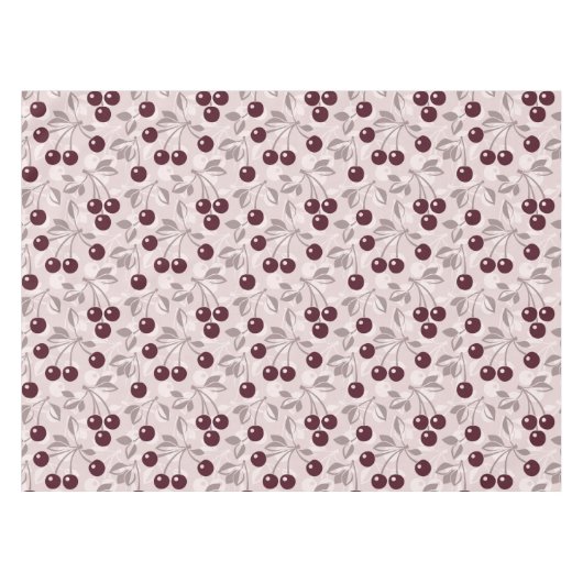 Kopieren Sie mit Kirschen 2 Tischdecke (Vorderseite (Horizontal))
