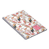 Kopieren Sie mit tropischen Vögeln, die | Ihre Notizblock (Rechte Seite)