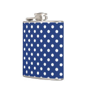 Kopieren Sie mit weißen Tupfen 2 Flachmann (Links)