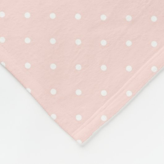 Kopieren Sie mit weißen Tupfen 2 Fleecedecke (Ecke)