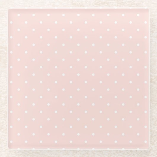 Kopieren Sie mit weißen Tupfen 2 Glasuntersetzer (Vorderseite)