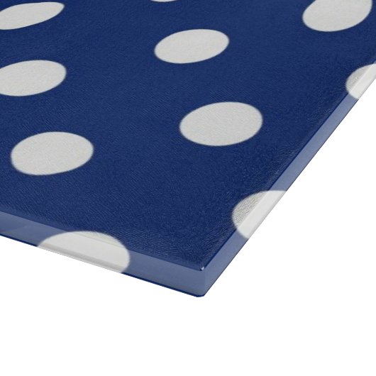 Kopieren Sie mit weißen Tupfen 2 Schneidebrett (Ecke)