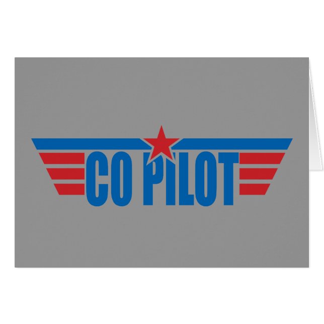 Kopilot Wings Abzeichen - Luftfahrt (Vorderseite (Horizontal))