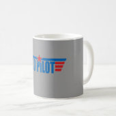 Kopilot Wings Abzeichen - Luftfahrt Kaffeetasse (VorderseiteRechts)