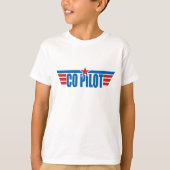 Kopilot Wings Abzeichen - Luftfahrt T-Shirt (Vorderseite)