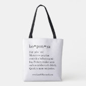 Koponya Tote-Tasche Tasche (Rückseite)