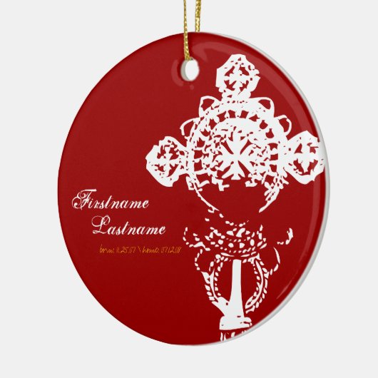 Koptische Querverzierung Keramikornament (Links)