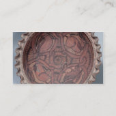 Koptische Schale, gemalte Terrakotta mit Visitenkarte (Rückseite)