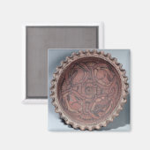 Koptische Tasse, bemalte Terrakotta mit Streifen, Magnet (Vorderseite/Rückseite)