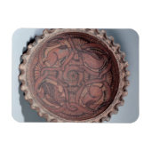 Koptische Tasse, bemalte Terrakotta mit Streifen, Magnet (Horizontal)