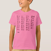 koptisches Alphabet T-Shirt (Vorderseite)
