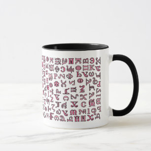 koptisches Alphabet Tasse