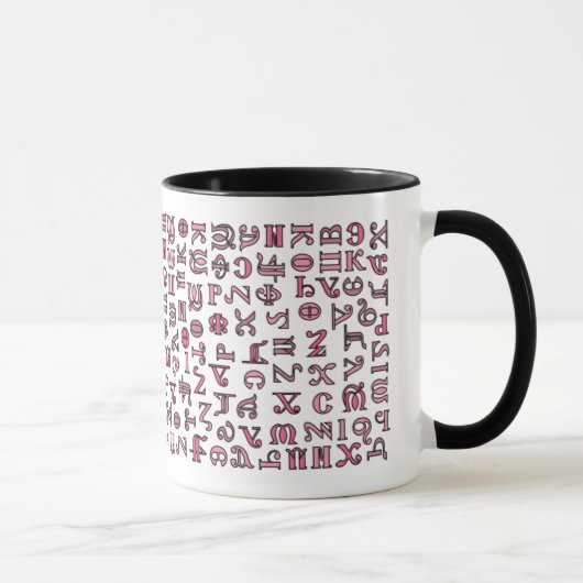 koptisches Alphabet Tasse (Rechts)