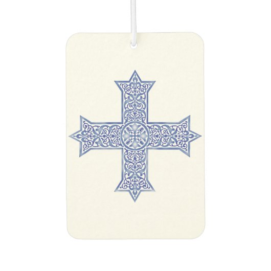 koptisches Kreuz Autolufterfrischer (Vorderseite)