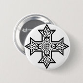 koptisches Kreuz Button (Vorne & Hinten)