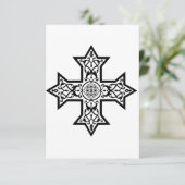 koptisches Kreuz Dankeskarte (Stehend Vorderseite)