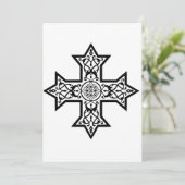 koptisches Kreuz Feiertagskarte (Stehend Vorderseite)