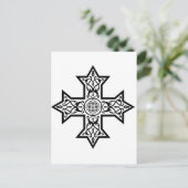 koptisches Kreuz Feiertagspostkarte (Stehend Vorderseite)