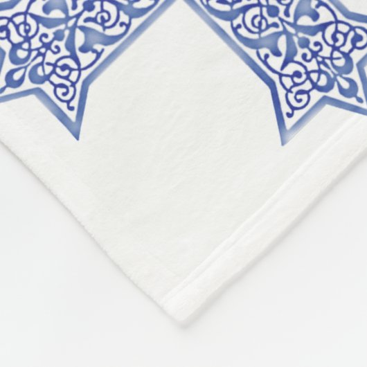 koptisches Kreuz Fleecedecke (Ecke)