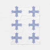 koptisches Kreuz Fleecedecke (Vorderseite)