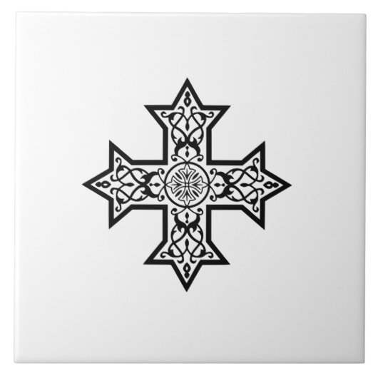 koptisches Kreuz Fliese (Vorderseite)