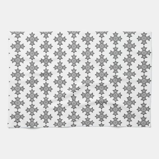 koptisches Kreuz Geschirrtuch (Horizontal)