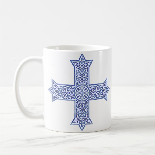 koptisches Kreuz Kaffeetasse (Links)