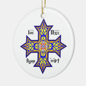 Koptisches Kreuz Keramik Ornament (Links)