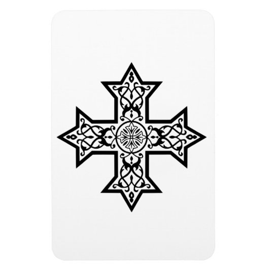 Koptisches Kreuz Klassisches religiöses Kunstzubeh Magnet (Vertikal)