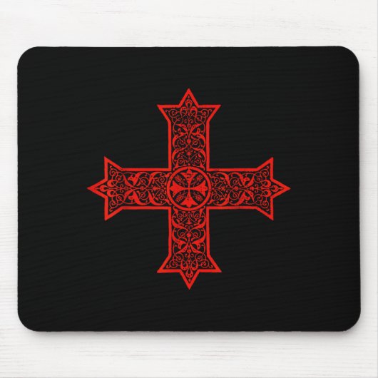 Koptisches Kreuz Koptisch-orthodoxe Kirche Östlich Mousepad (Vorne)