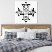 koptisches Kreuz Leinwanddruck (Insitu (Schlafzimmer))