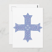 koptisches Kreuz Postkarte (Vorne/Hinten)